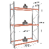 Rack - Kit départ 4500x3300x1100 mm 3 niveaux de stockage palette