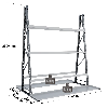 Rayonnage Epsivol vertical - Kit départ double face peint 2500x1500x1200 mm