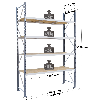 Rayonnage Epsivol - kit départ 3000x1500x600 mm 4 niv. - 465 kg/niveau