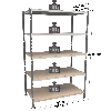 Rayonnage - Kit départ peint 2000x1000x400mm 5 niveaux
