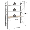 Rayonnage - kit départ 2000x2500x600 mm 3 niv. - 948 kg/niveau