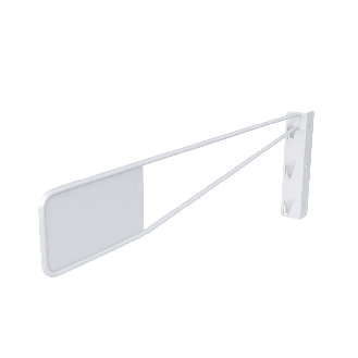 Rayonnage Epsivol vertical - Séparation fil, extrémité gauche, Ø6mm, l. 350mm-Lire la description
