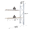 Rayonnage - kit suivant 2000x1250x500 mm 2 niv - 500 kg/niveau