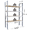 Rayonnage - kit départ 3000x3000x800 mm 4 niv. - 934 kg/niveau