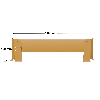 Rack - Protection latérale échelle avec fixation, longueur 1100 mm