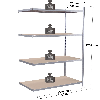 Rayonnage - Kit suivant galvanisé 1760x1500x1000 mm 4 niv.