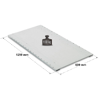 Rayonnage tablette perforée galvanisée L. 1250 x P. 600 mm-Lire la description