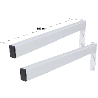 Rayonnage Epsivol vertical - Lot 2 de séparateurs tubes, ext. droite l. 350 mm-Lire la description