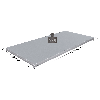 Rayonnage Adaptiv XL - tablette perforée galvanisée L. 1250 x P. 400 mm