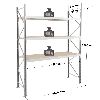 Rayonnage - kit départ 2000x1500x800 mm 3 niv. - 465 kg/niveau