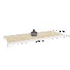Rayonnage - niveau sup. peint 2500x600 mm, capacité charge 948 kg