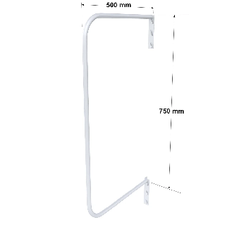 Rayonnage Epsivol vertical - Séparation arceau vertical, ext. droite, tube Ø20mm-Lire la description