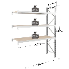 Rayonnage - kit suivant 2000x1800x600 mm 3 niv. - 384 kg/niveau
