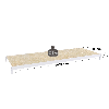 Rayonnage - niveau sup. peint 2000x600 mm, capacité charge 633 kg