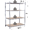 Rayonnage - Kit départ galvanisé 1760x1000x800 mm 4 niv.