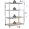 Rayonnage - Kit départ galvanisé 1760x1000x600 mm 4 niv.