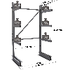 Cantilever léger simple face - Kit départ H. 2000 x L. 1000 x P. 800 mm 3 niv.