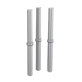 Cantilever léger - Lot de 3 butées amovibles longueur 100 mm galva-Lire la description