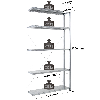 Rayonnage Adaptiv XL - kit suivant galva H. 2000 mm L. 1250 mm P. 400 mm 5 niv.