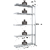 Rayonnage - kit suivant galvanisé H. 2000 mm L. 1000 mm P. 400 mm 5 niv.