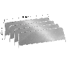 Lot de 4 séparations basses galvanisées H. 200 x P. 500 mm