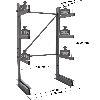 Cantilever léger simple face - Kit départ H. 2000 x L. 1000 x P. 700 mm 3 niv.