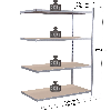 Rayonnage - Kit suivant galvanisé 1760x1000x500 mm 4 niv.