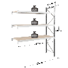 Rayonnage - kit suivant 2000x2500x600 mm 3 niv. - 948 kg/niveau