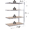 Rayonnage - Kit suivant galvanisé 1760x1500x500 mm 4 niv.