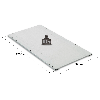 Rayonnage tablette perforée galvanisée L. 1250 x P. 500 mm