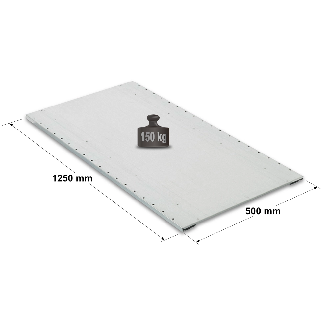 Rayonnage tablette perforée galvanisée L. 1250 x P. 500 mm-Lire la description