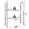 Rayonnage - kit départ 1750x1000x400 mm 2 niv - 496 kg/niveau
