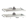 Rayonnage Adaptiv XL - Lot de 2 tablettes inclinées galva L. 1000 x P. 500 mm