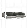 Casier de rangement + 4 séparations galva L. 1250 x P. 500 mm