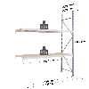 Rayonnage - kit suivant 2000x1500x500 mm 2 niv - 500 kg/niveau