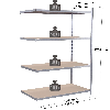 Rayonnage Kit suivant galvanisé 1760x1250x388 mm 4 niv.