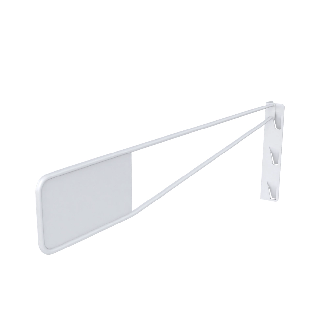 Rayonnage Epsivol vertical - Séparation fil, extrémité droite, Ø6mm, l. 350mm-Lire la description