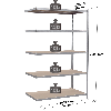 Rayonnage - Kit suivant galvanisé 2000x1500x600 mm 5 niv.