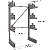 Cantilever léger simple face - Kit départ H. 2000 x L. 1000 x P. 600 mm 3 niv.
