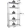 Rayonnage Adaptiv XL - kit départ galva H. 2000 mm L. 1250 mm P. 500 mm 5 niv.