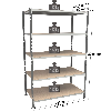 Rayonnage - Kit départ peint 2000x1250x600mm 5 niv.
