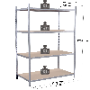 Rayonnage - Kit départ galvanisé 1760x1250x1000 mm 4 niv.
