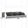 Casier de rangement + 4 séparations galva L. 1000 x P. 600 mm