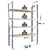 Rayonnage - kit départ 2500x1500x600 mm 4 niv. - 465 kg/niveau