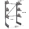 Cantilever léger simple face - Kit départ H. 2000 x L. 1500 x P. 600 mm 3 niv.