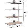 Rayonnage - Kit suivant galvanisé 1760x1250x1000 mm 4 niv.