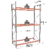 Rack Epsirack XL - Kit départ 4000x2700x1100 mm 3 niv. de stockage palette