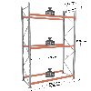 Rack Epsirack XL - Kit départ 5000x2700x1100 mm 3 niv. de stockage palette