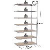 Rayonnage - Kit suivant galvanisé 2500x1000x500 mm 7 niv.