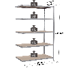 Kit de rayonnage galvanisé 2000x1500x1000 mm 5 niveaux
